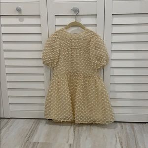 Zara cream dress (girls size 7) worn once